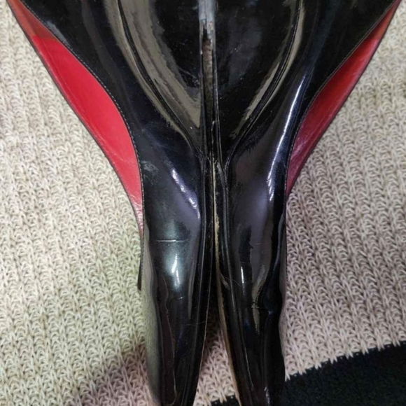 💛 Gucci Black Pattenleather Wedges💛 - Picture 5 of 6